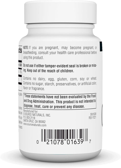 Source Naturals Glutathione, 250mg, 30 Capsules, Supplement for Liver Support