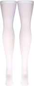 Truform Surgical Stockings, 18 mmHg Compression, Thigh High, Open Toe, White, Small