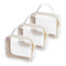 Wedama TSA Approved Toiletry Bag, 3 Pack Clear Makeup Bags with Handles, Quart Size PVC Cosmetic Bags for Airport Carry