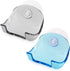 kwmobile 2x Razor Holder with Suction Cup - Self-Adhesive Shaver Wall Mount - Black/Light Blue/Transparent Bathroom