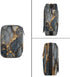 Skerhhux 7 Black Gold Marble Pill Case Travel Pill Organizer Weekly Day Portable with Zipper Medicine Box Pill Case