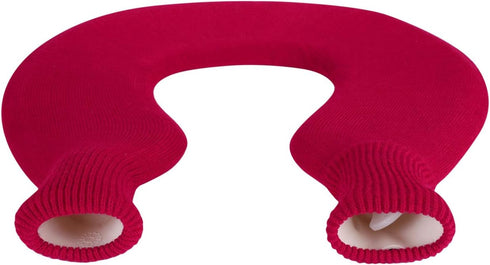 ITODA U-Shaped Hot Water Bottle for Neck and Shoulder, Reusable Rubber Hot and Cold Water Bag with Soft Knitted Cover