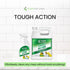 Tough Action Tile & Grout Deep Cleaning- removes dirt & scum without harsh chemicals- Cleans,Condition and enhances color of stone without residue- Biodegradable (Spray and Refill)