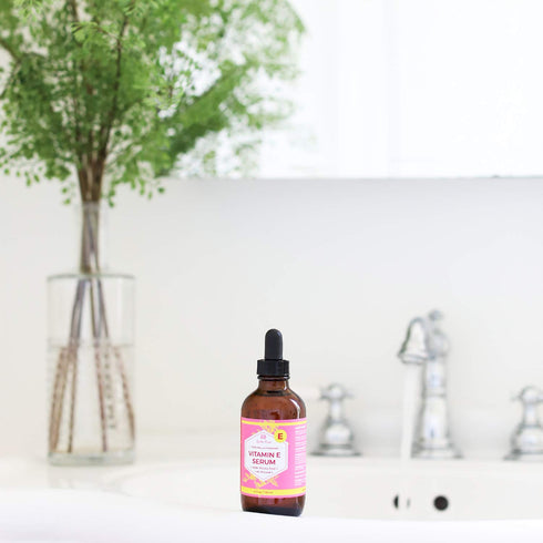 Leven Rose Vitamin E Oil Serum, 100% Pure Organic for Face, Dry Skin Moisturizer, Hair & Nail Growth