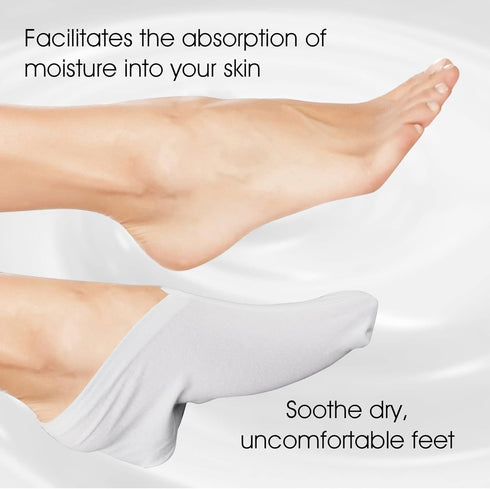 Sibba 2 Pairs Touch Screen Moisturizing Gloves and Socks - Overnight Bedtime Hand Spa Treatment for Eczema