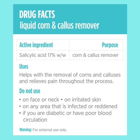 Maximum Strength Liquid Corn & Callus Remover for Feet & Hands, 0.33 Oz, 4 Piece Set