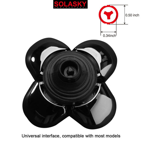 Universal 5 Blades Shaver Replacement Heads for FREEDOM Head Shaver (5 Blades Black)