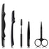 KAJUDA Eyebrow Razor Kit, 5 in 1 Eyebrow Grooming Set for Women and Men, Includes Comb, Tweezers, Scissors