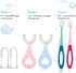 6 in 1 Baby Training Toothbrush Set - Infant to Toddler Toothbrush Oral Care Toothbrush - Food Grade Silicone,Extra Soft Bristles,Perfect for 6+,12+,24+ Months