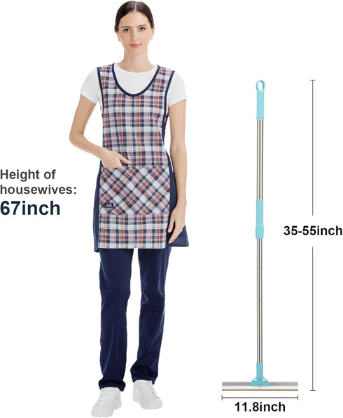 Carpet Rake for Pet Hair Removal, Reusable Cat Dog Hair Remover with 55’’ Long Handle for Carpets