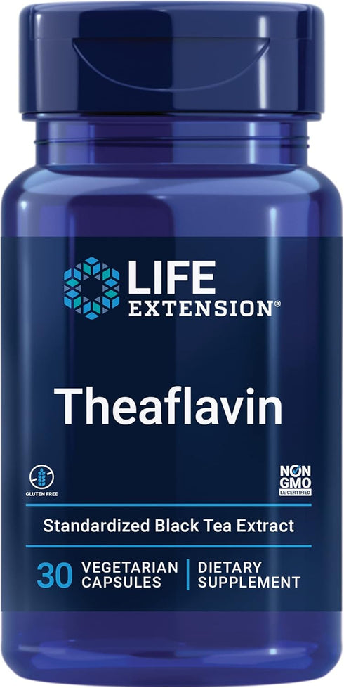 Theaflavin Standardized Extract – Tea Leaf Flavonoids, 30 Capsules by Life Extension