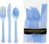 Amscan Pastel Blue Plastic Assorted Cutlery, 24 Ct. Party Tableware