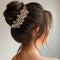 JAKAWIN Bride Crystal Wedding Hair Vine, Gold Rhinestone Hair Piece for Women