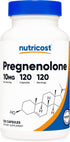 Nutricost Pregnenolone 10mg, 120 Capsules - Non-GMO, Gluten Free, Vegetarian
