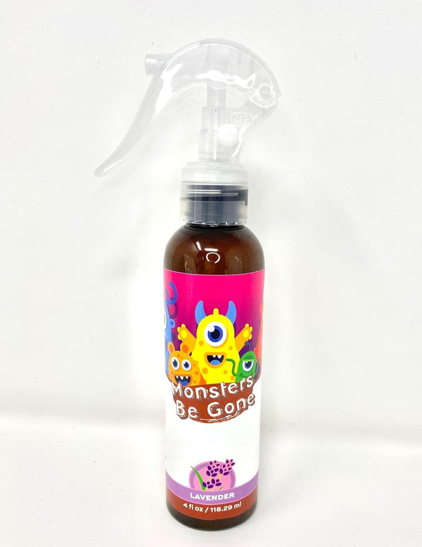 Monsters Be Gone Body and Linen Spray, Lavender Odor Neutralizer, Natural Non-Toxic Room Freshener