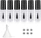 Empty Nail Polish Bottles: 5ML, 6PCS Small Glass Refillable Containers with Round Brush, Mixing Balls & Funnels.