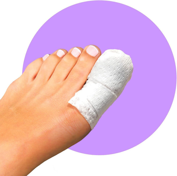 MediMitt ToeMitt Big Toe Bandages, Non-Adhesive Full Coverage Bandage with Absorbent Pad, X-Large (Pack of 10)