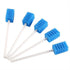 Disposable Oral Swabs, Sterile Dental Sponge Swabsticks, Unflavored for Mouth & Gum Cleaning, 100 Count.