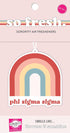 Gamma Phi Beta Rainbow Air Freshener - 2/Pack, Flowers & Sunshine Scent