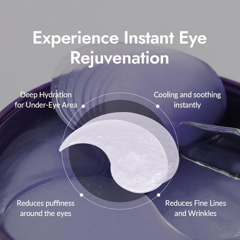 MIZON Collagen Eye Gel Patch - Hydrolyzed Collagen, Caviar, Chamomile for Firming, Nourishment, Wrinkle Care, 60pcs