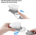 SUBEKYU Dish Brushes with Soap Dispenser, Kitchen Dish Scrubber Brushes with Handle, Grey 2Pack