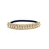 Ruihfas Stretchy Elastic Ponytail Holder, 1Pcs Sparkling Crystal Rhinestone Hair Band for Women (Gold Tone White)