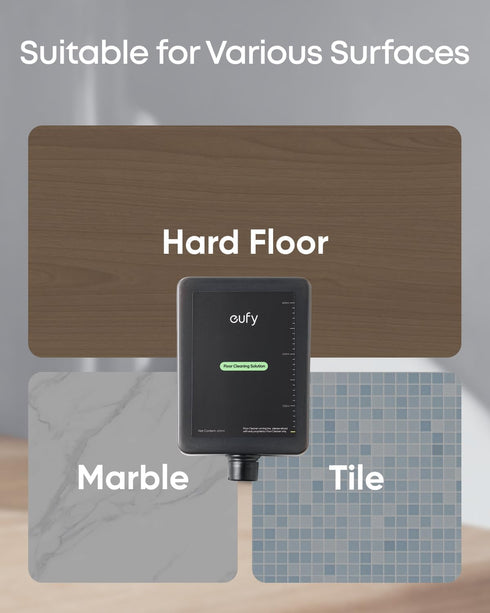 S2, 1 eufy Official Hard Floor Cleaner Accessories for Omni Gentle Ingredients, Low-scent, Suitable for Various