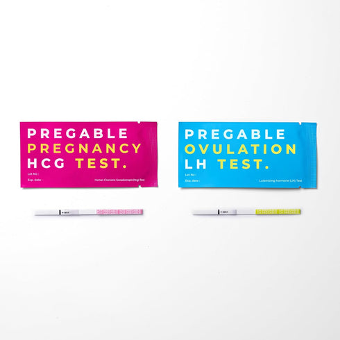 PREGABLE 50 20 (50LH 20HCG (Pack 1)) Combo Kit: Ovulation Tests & Pregnancy Tests, Free Tracker app, SmileReader, OPKs
