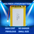 3.7V 2000mAh 455572 Lithium Polymer Ion Battery with PH 2.0mm Pitch Connector, Rechargeable Lipo