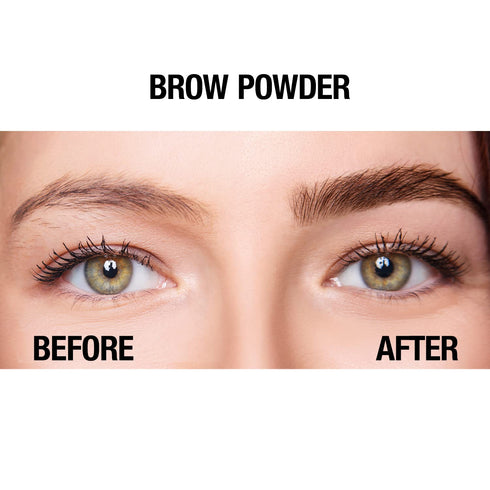 Palladio Brow Powder, Auburn, Soft and Natural Eyebrow Powder with Jojoba Oil & Shea Butter