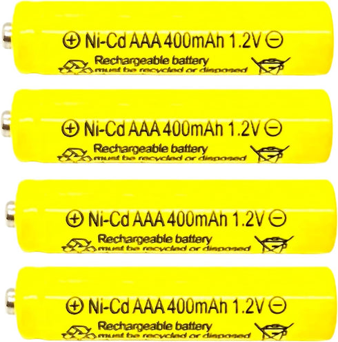 400mAh AAA NiCd 1.2v Rechargeable Batteries Garden Solar Ni-Cd NiCd Light LED U (6)