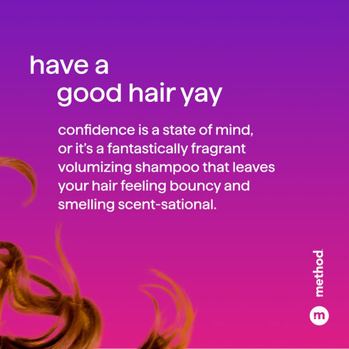 Method Volumizing Shampoo, Pure Peace with Rose, Peony & Pink Sea Salt, 14 oz (Pack of 1)