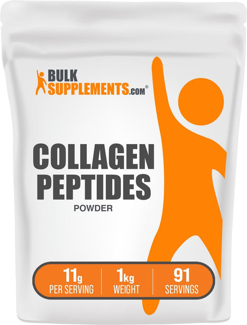 BulkSupplements.com Collagen Peptides Powder, Bovine Collagen Supplement, 11g per Serving, 1kg
