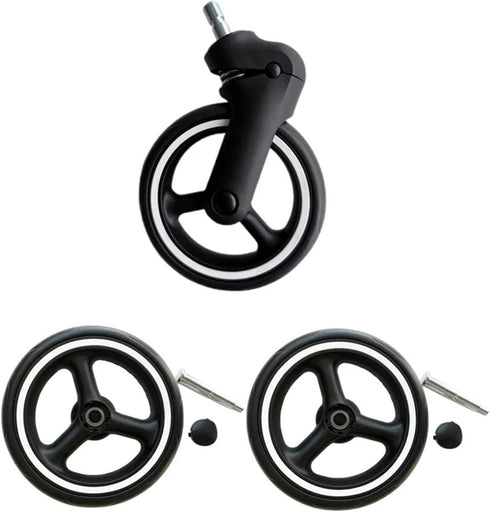 Dnyucen 1pair Stroller Wheel for gb Pockit+ All City Baby Replace Accessories(Rear Wheel)
