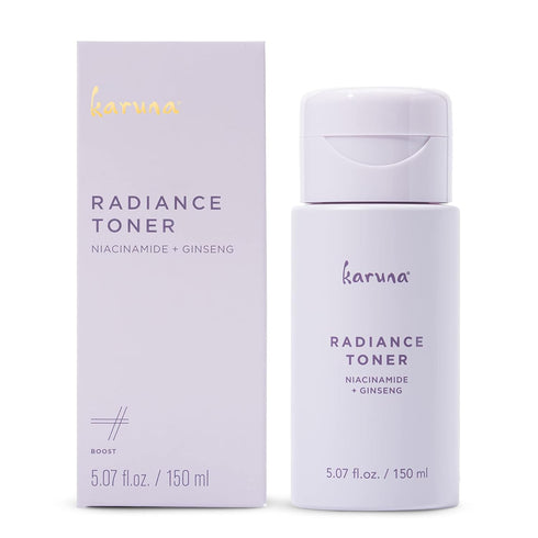 Karuna Radiance Toner with Salicylic Acid, Niacinamide & Ginseng, 150 ml - Age-Defying Face Toner for All Skin