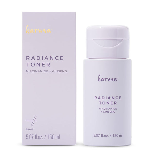 Karuna Radiance Toner with Salicylic Acid, Niacinamide & Ginseng, 150 ml - Age-Defying Face Toner for All Skin