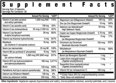 Seeking Health Prenatal Essentials MF - 60 Capsules for Brain Development & Methylation Support with Selenium, Vitamin
