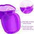 Colorful Denture Bath Case with Brush, Waterproof Storage Case for False Teeth Cleaning - Purple