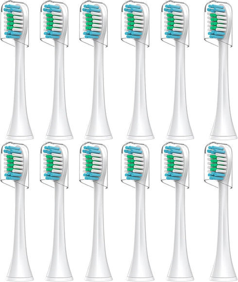 Sensogle Replacement Brush Heads Sensitive Compatible with Philips Sonicare Toothbrush 1100 6500, Soft
