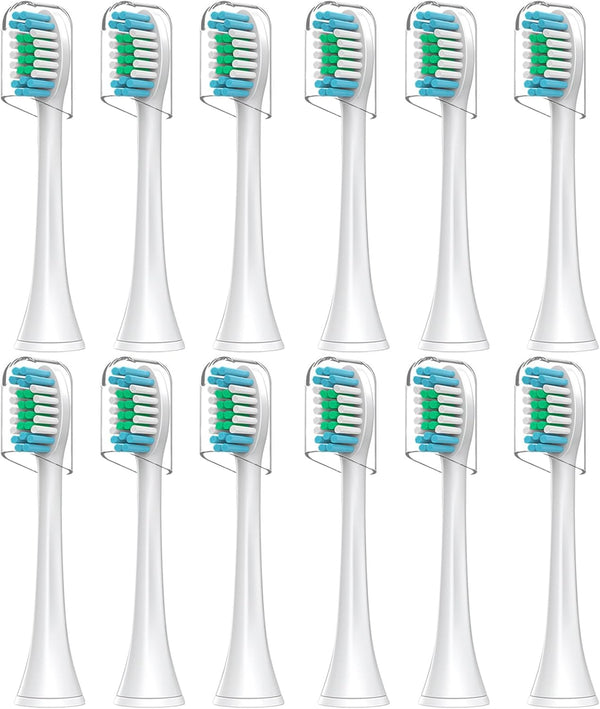 Sensogle Replacement Brush Heads Sensitive Compatible with Philips Sonicare Toothbrush 1100 6500, Soft