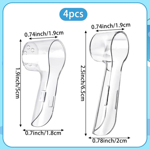 8 Pack Toothbrush Cover for Oral-B Replacement Brush Heads, Portable Travel Caps for Everyday Use
