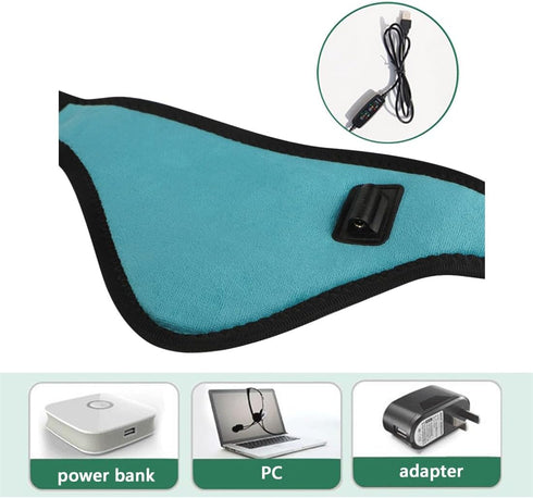 USB Heated Neck Wrap, Electric Neck Warmer Collar for Pain Relief, Adjustable Temp, Auto Shut Off, Portable Neck Brace