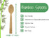 Bamboo Disposable & Compostable Spoons | Biodegradable | 6.7" Eco-Friendly Utensils | 100 Pack