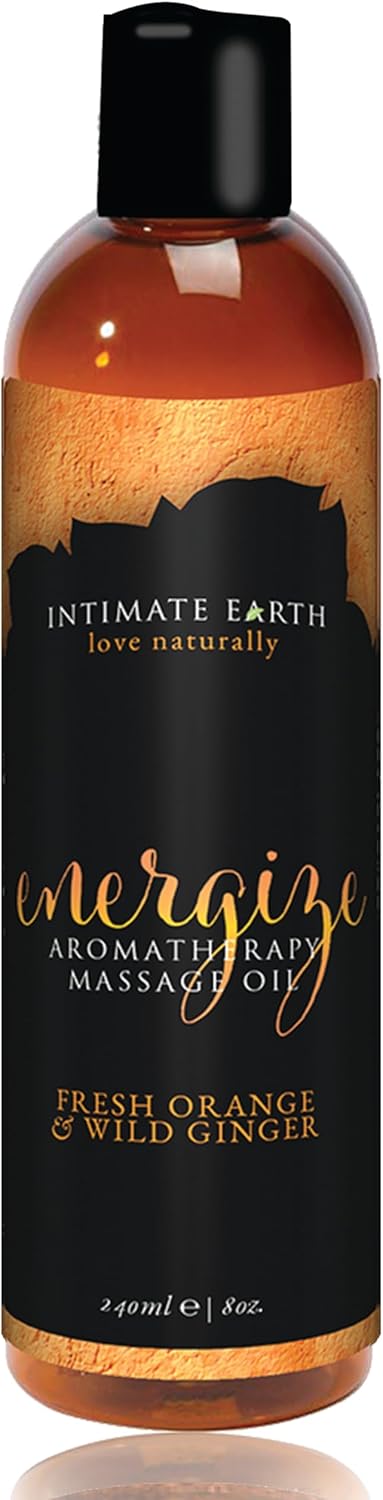 Intimate Organics Intimate Earth Energize Massage Oil, 8 Ounce