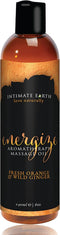 Intimate Organics Intimate Earth Energize Massage Oil, 8 Ounce