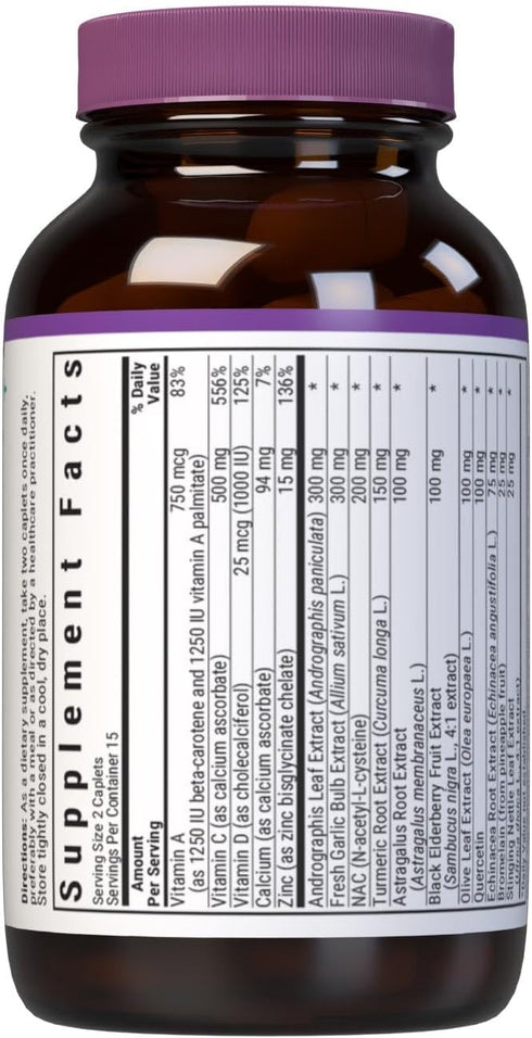 Bluebonnet Nutrition Targeted Choice Wellness Support, Immune Defense Whole Food-Based Formula, Seasonal Support, Soy-Free, Gluten-Free, Kosher, Non-GMO, Dairy-Free, Vegetarian, 30 Caplets, 15 Serving