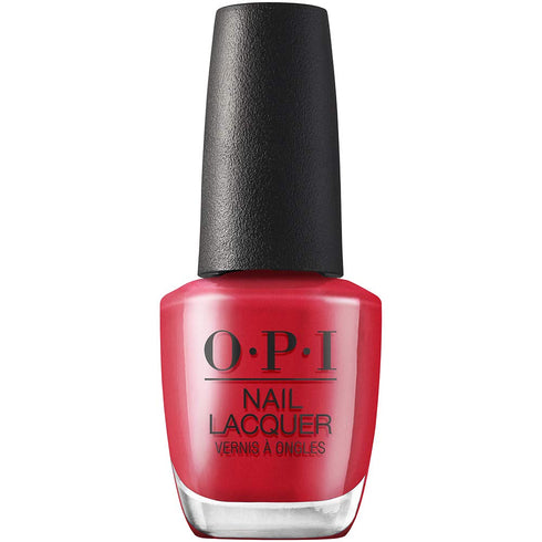OPI Nail Lacquer Nail Polish, Opaque Light Red Crème, Chip Resistant, Vegan, Fast Drying