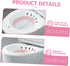 HAKIDZEL Portable Sitz Bath Basin with Anti-Spill Overflow Protection for Postpartum Care Perineal Relief and Menstrual