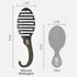 Wet Brush Shower Hair Brush Detangler - Ultra-soft IntelliFlex Bristles for Wet & Dry Hair, Black Glitter
