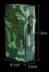 Skywin Waterproof Cigarette Case with Lighter, Airtight Dry Box with Rechargeable Lighter, Green Camo